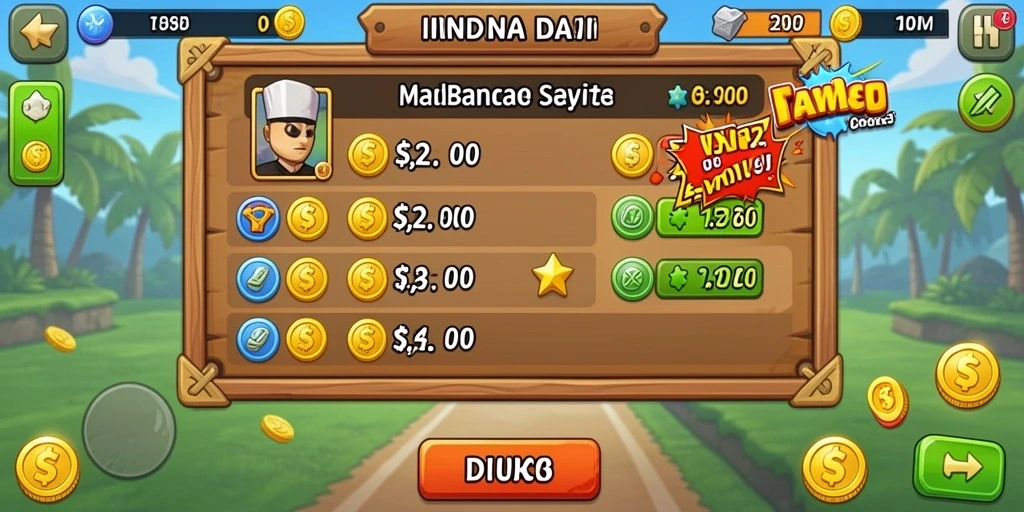 Fitur bonus harian yang menggiurkan.