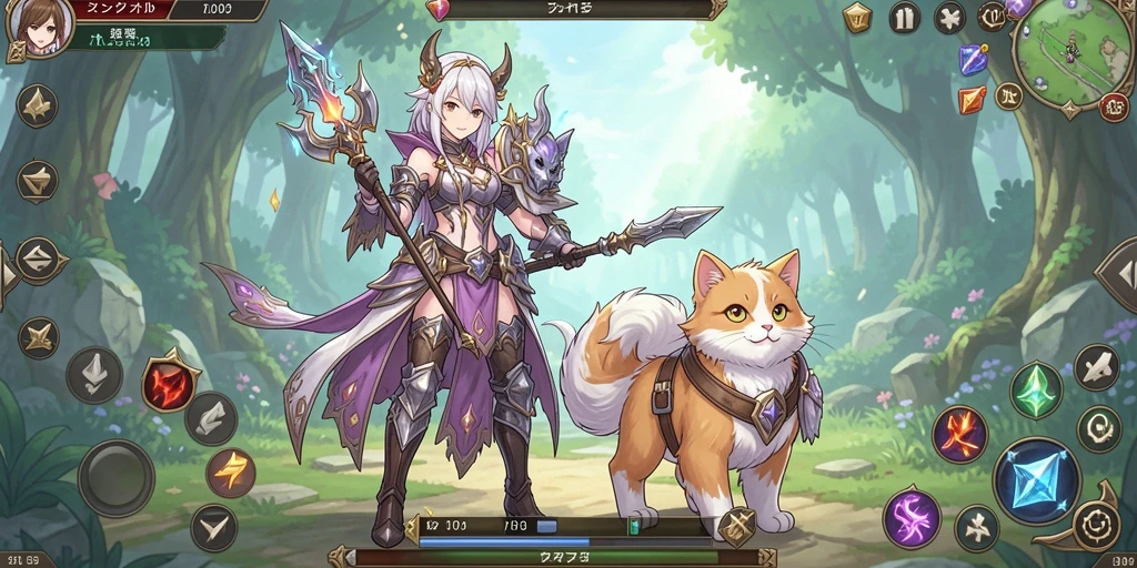 Gambaran indah dari lingkungan dalam game.