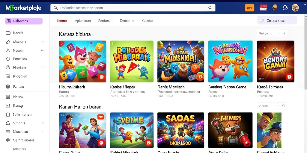 Screenshot menunjukkan berbagai tantangan menarik dalam permainan JKTGAME.